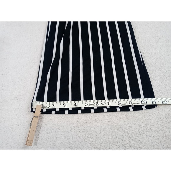 Carson Kressley Capri Pants Women's Size 1X Black & White Stripe Wide Leg Pants - Picture 7 of 12